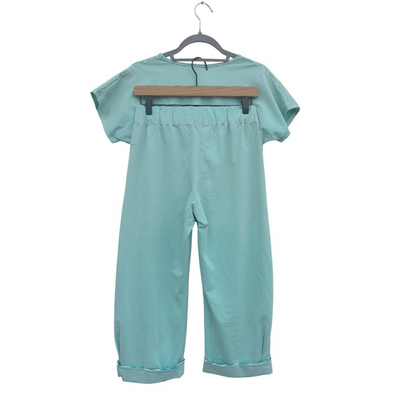 The Seea Green Striped Swim Beach Pant Set Surf Quick Dry Sz XS/S - Picture 2 of 6